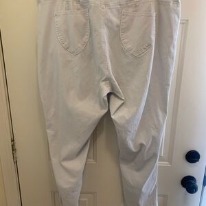 Size 24w Ashley Stewart white pants, slacks, jeans
